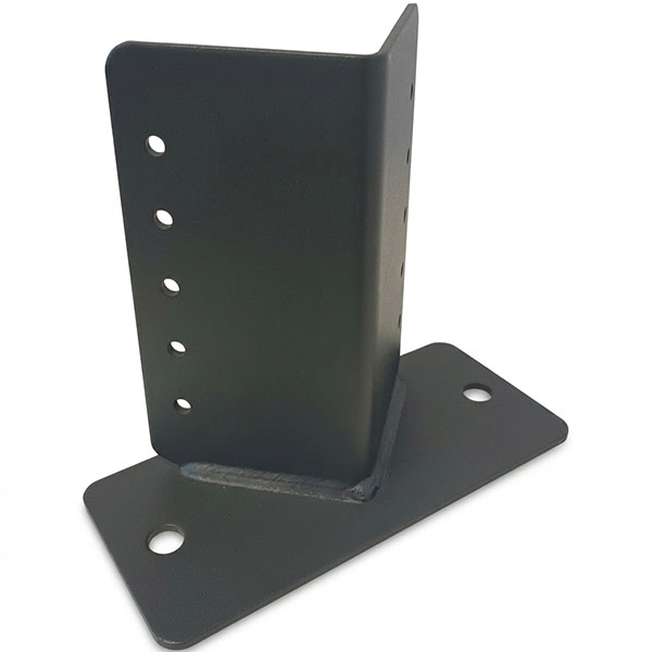 MINUTEX Angolare Portapilastri MM90X90X180X4 Base MM200X90X3 Grafite - MINUTEX - Immagine 3